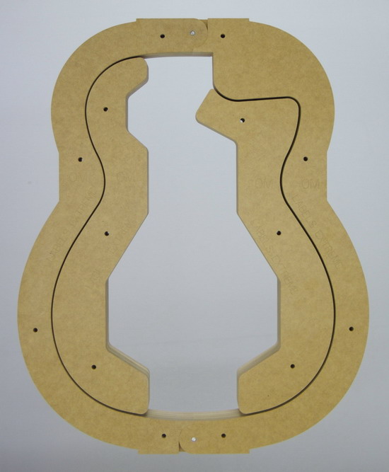 OM Guitar Form - 'Squared off' Cutaway - Click Image to Close